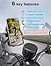 ZWJBSGY Bike Phone Holder with Speaker 2-in-1 Wireless Cycling Speaker Mount IP44 Waterproof Rating 2000mAH Battery Outdoor Cycling Music Companion Compatible with Apple/Android (4.7-6.7in)