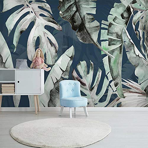 Papier peint 3D plante tropicale 350x245cm panoramique pour salon - 3