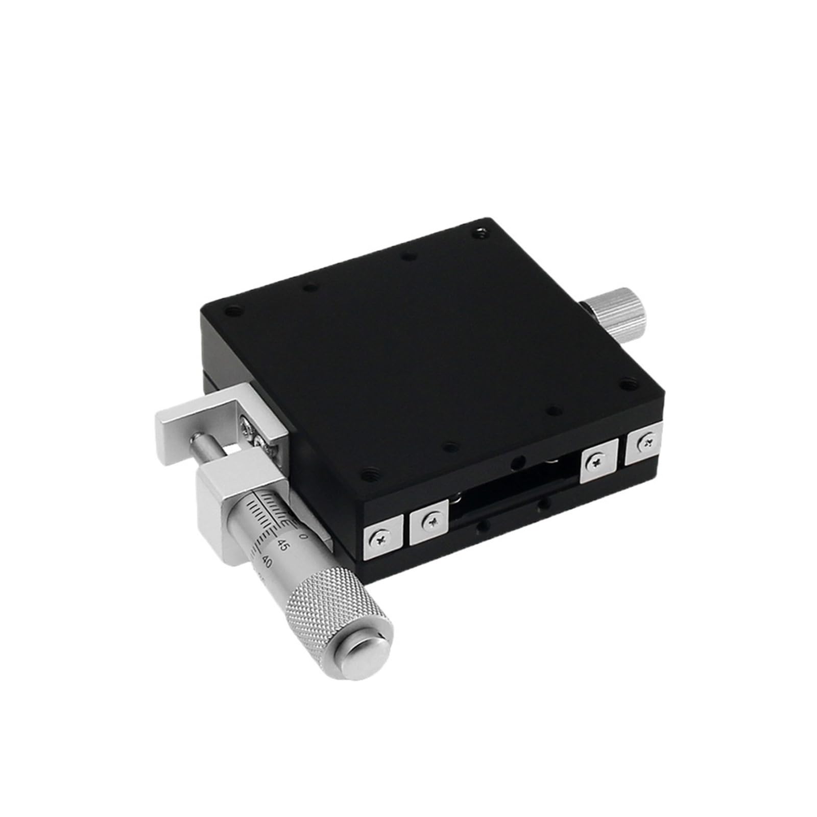 KGLHJDY Cross Roller Guide X-axis CNC Optical Manual Micrometer Displacement Platform(40mm Left)