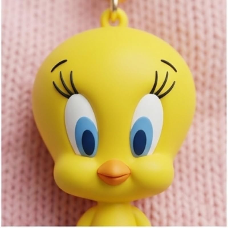 Image of Cute 3D Keychain | Keyring & Quirky Bag Charm | Hard Silicone, Unbreakable | Travel Essential | Kids Friendly | Strap & Bag Hook