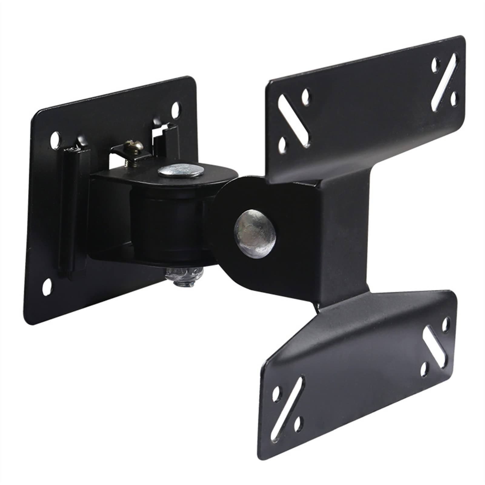 Supporto per Monitor per Montaggio a Parete per impieghi gravosi, Supporto per TV Girevole e inclinabile a 180° da 14-24 Pollici, Robusto Supporto per Monitor LED LCD in Acciaio, Supporto PE
