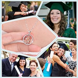 Shonyin graduation gifts for her 2025 rotate compass necklace for women sobriety gifts for students granddaughter daughter best friends coworker  urban country home decor