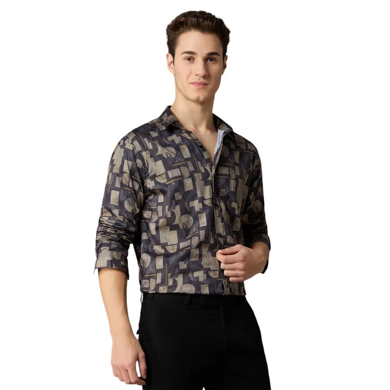 mark & albert Men's Slim Fit Cotton Formal Shirt-picture-13