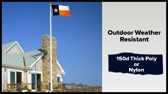 WinCraft Houston Astros Texas State Flag Pole Kit - 3x5 Ft Flag, 6 Ft Spinning Pole & Bracket - View #8