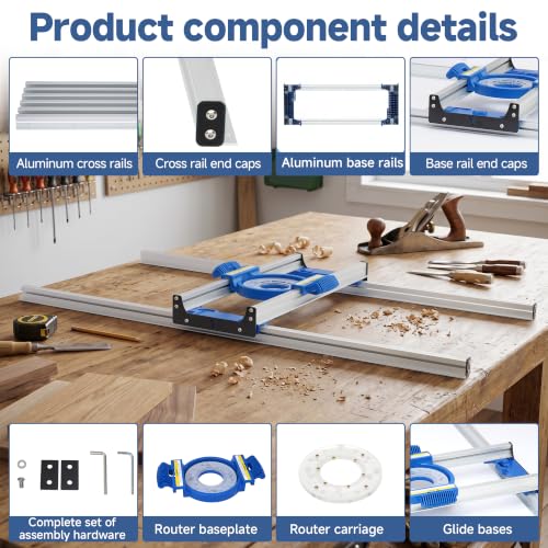 YAGEANNL 50" Benchtop Router Sled