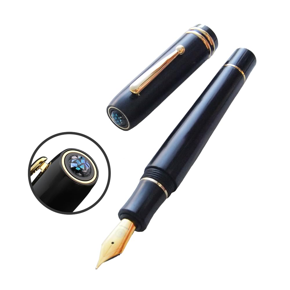 WANCHER ベークライト　万年筆 Seven Treasures - Bakelite Black Fountain Pen | Wancher Pen