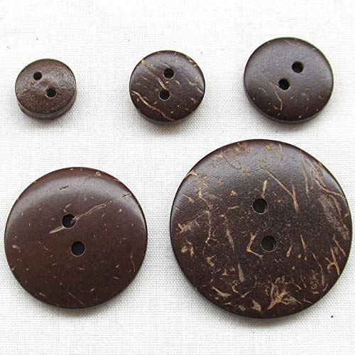 Boutons en coco 30mm robustes Chenkou Craft pour pulls lourds sans casser - 3