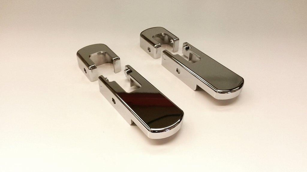 Amazon.com: HPC Hummer H2 Smooth Chrome Billet Hood Latches