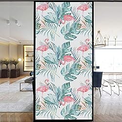 Película de privacidad para Ventana, patrón de Flores, sin Pegamento, adherencia estática, para Ventanas, Ventanas, Puertas corredizas de baño, Pegatinas estáticas para decoración del hogar, 40x60cm