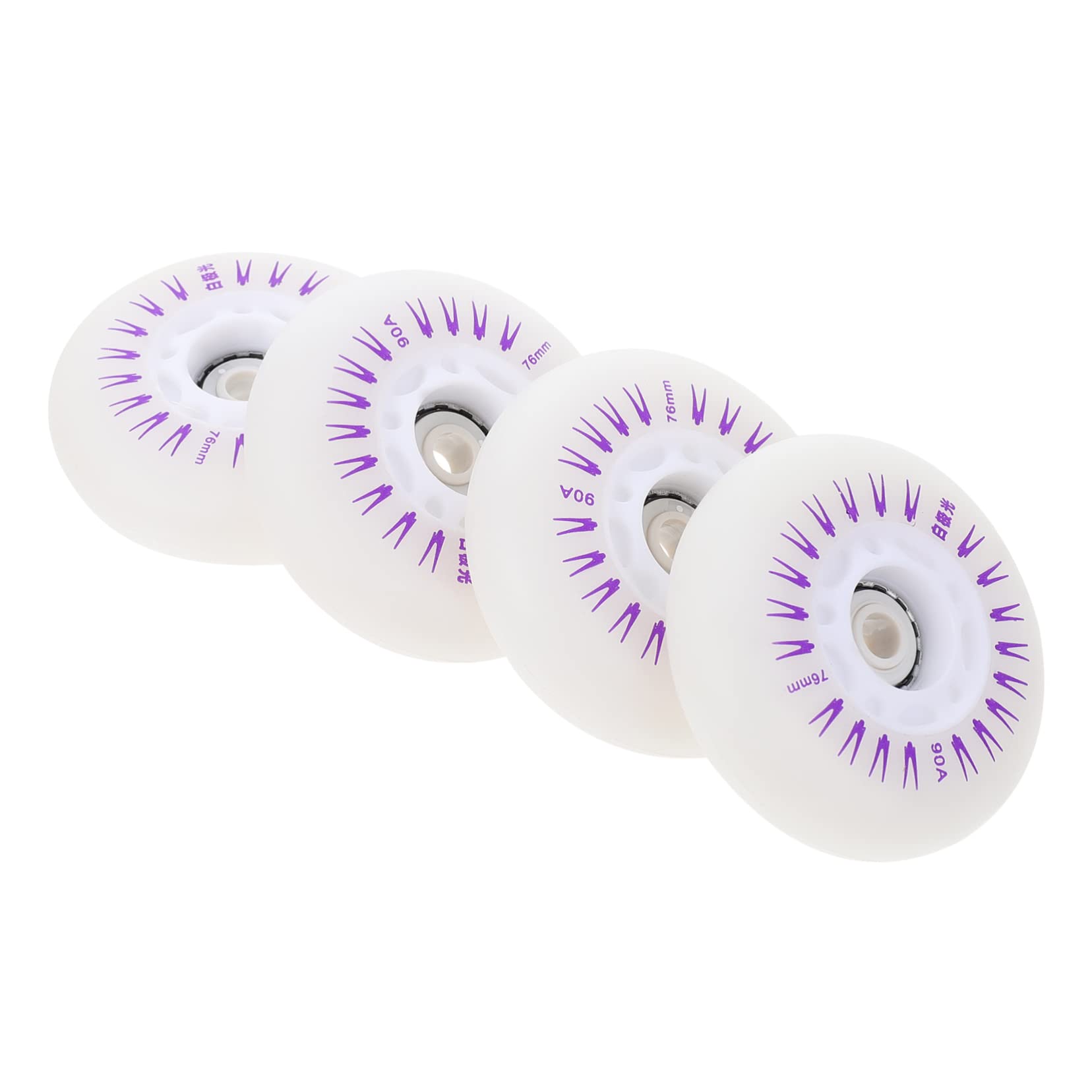 Gogogmee Scooter Light up Wheels Roller Skating Wheel Set Extra Grip for Concrete and Asphalt
