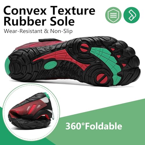 Image of SAGUARO Womens Mens Barefoot Shoes Minimalist Trail Runner Wide Toe Box Zero Drop Outdoor Cross Training Shoe