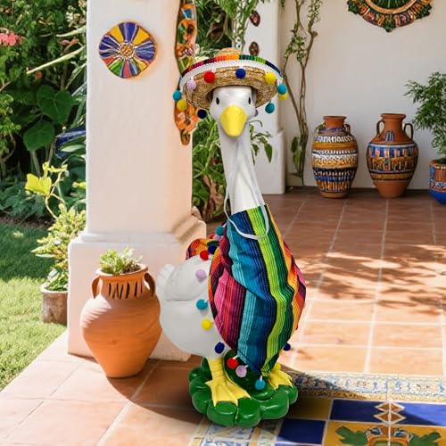 Porch Goose Statues + Porch Goose Outfits, 20' Large...