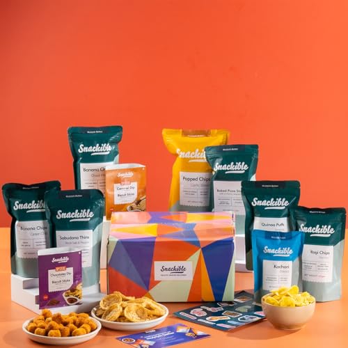 Snackible Bestselling Snacks Box | Box of 10 Healthy Snacks | Hea...