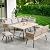 YITAHOME Patio Wicker L-Shaped Furniture Set, All-Weather Rattan Outdoor Conversation Sofa Set for Backyard Deck with Soft Cushions,Ottomans and Plastic Wood Dining Table (Light Brown+Gray)