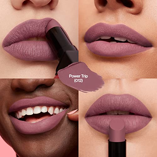 Image of Revlon Lipstick, ColorStay Suede Ink, Built-in Primer, Infused with Vitamin E, Waterproof, Smudge-proof, Matte Color, 012 Power Trip, 2.55 g