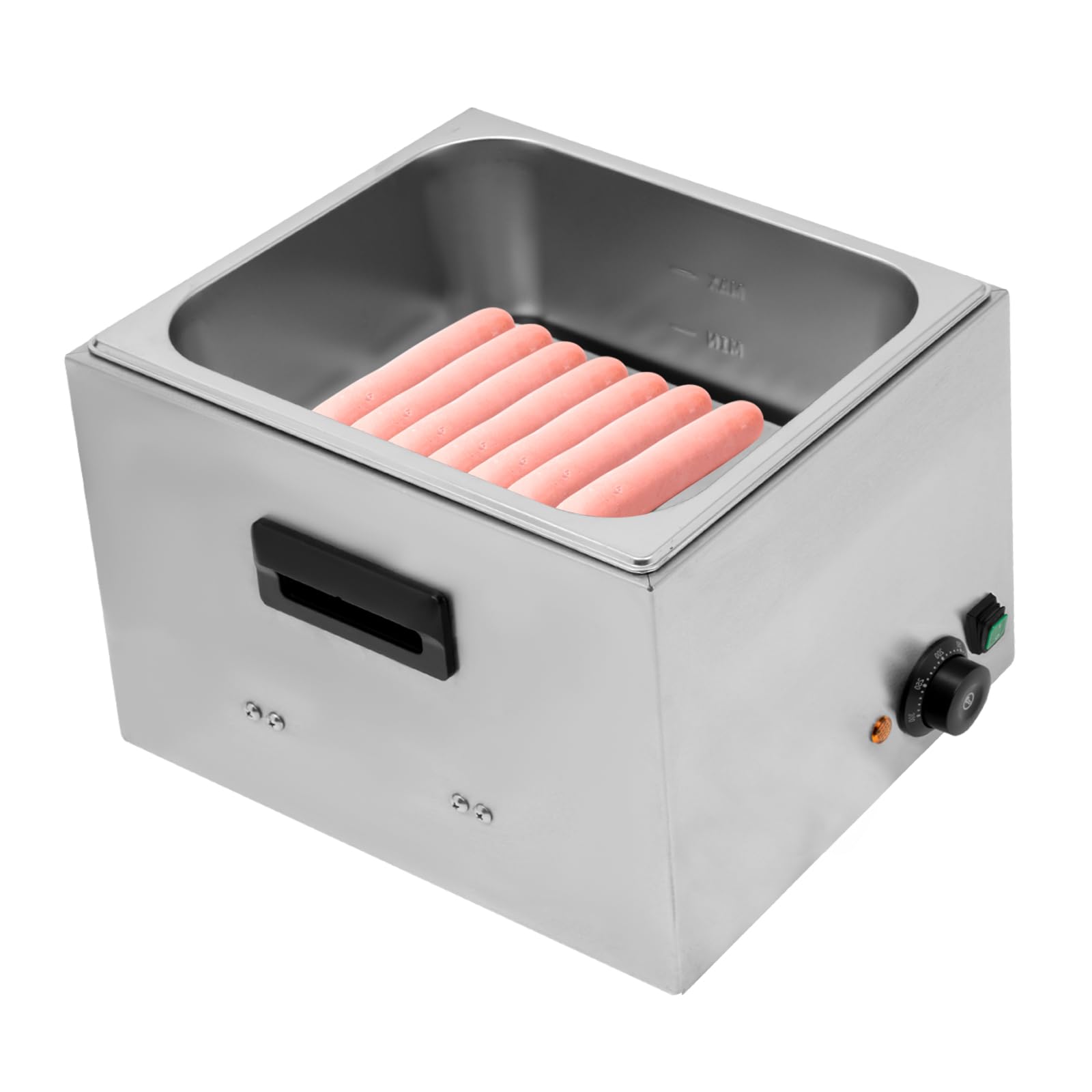 Calentador eléctrico de salchichas de acero inoxidable, 50-300 ℃, calentador de salchichas comercial, 10 l