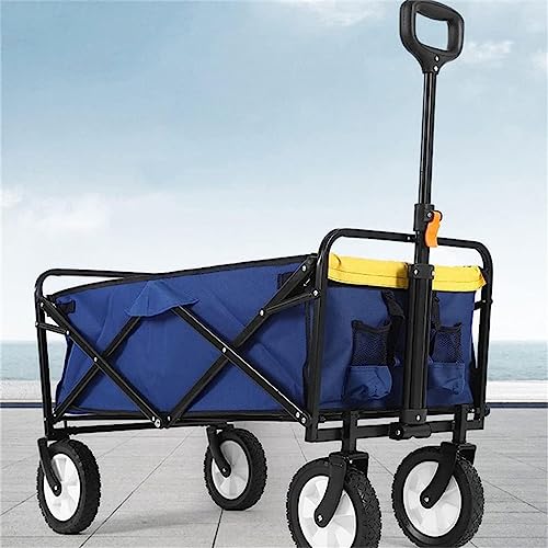 Klappwagen, Gartenbedarf, Outdoor-Gartenwagen, Camping-Klappwagen mit Rädern, tragbarer Einkaufswagen für Lebensmittel – Bild 6