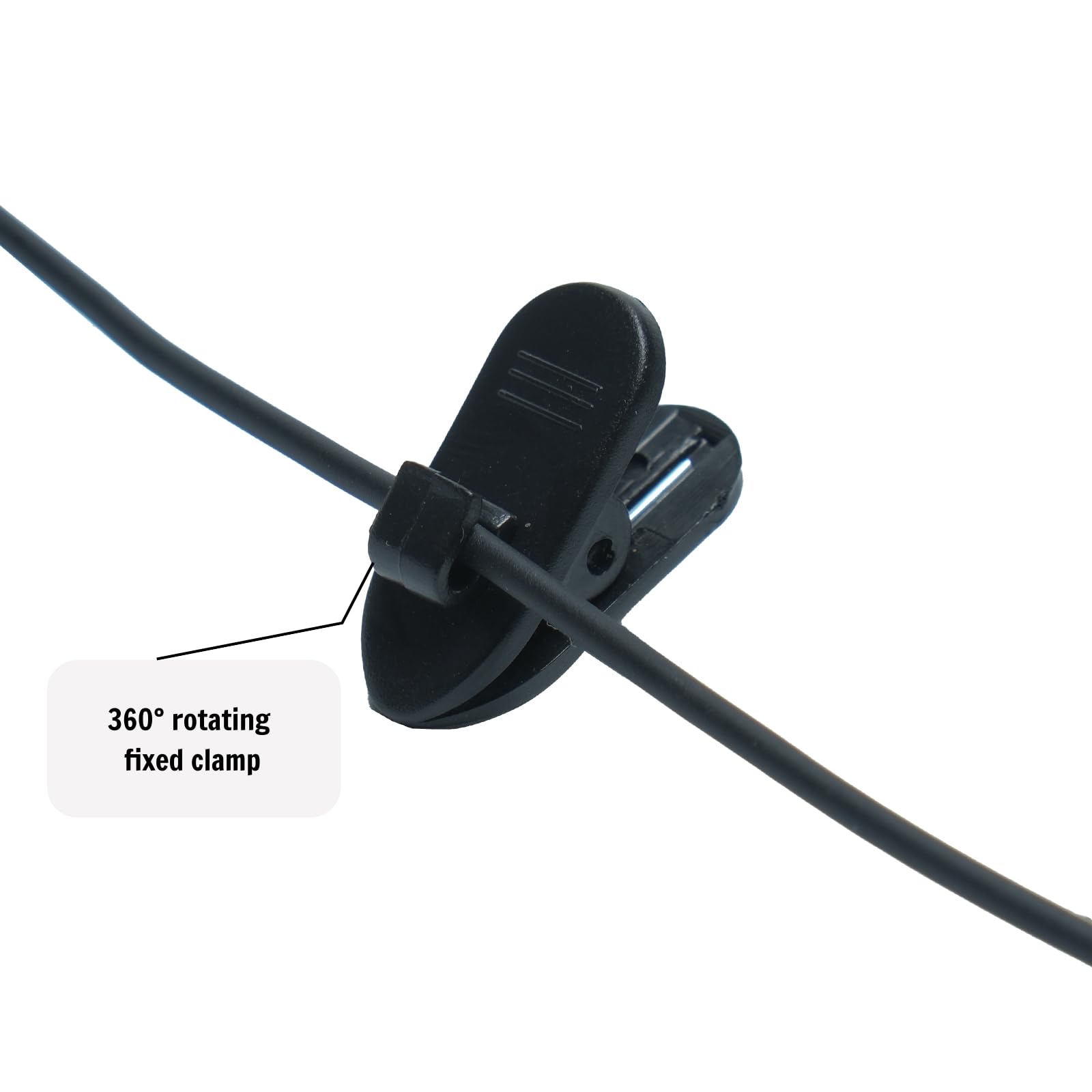 Auriculares de vigilancia suaves en forma de C de 3,5 mm para escuchar solo escucha, auriculares de vigilancia para micrófonos de altavoz de radio de 2 vías, paquete de 10