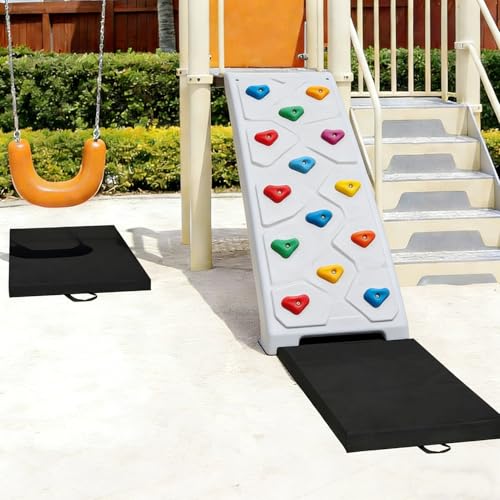 JZHLLA 2 PCS Outdoor Playground Mat 1.96 Inch Thick Foam Playground Protection Mats with Waterproof Oxford Cover for Swingsets and Slides Increase the Buffer 40 L X 24 W