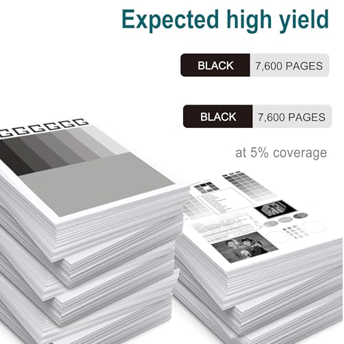 Image of 069H Black Toner Cartridge MF753Cdw MF751Cdw Replacement for Canon 069 069H | Compatible for Canon Color ImageCLASS MF750C LBP674C Series LBP674Cdw Printer Ink (2 Black, with chip)