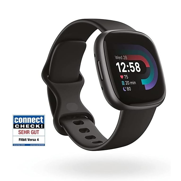 Google Fitbit Versa 4 – Smartwatch Damen / Herren – Fitness-Tracker mit integriertem GPS und Telefonfunktion, 6 Tage Akkulaufzeit, 40+ Trainingsmodi – Fitnessuhr kompatibel mit Android / iOS – Bild 3