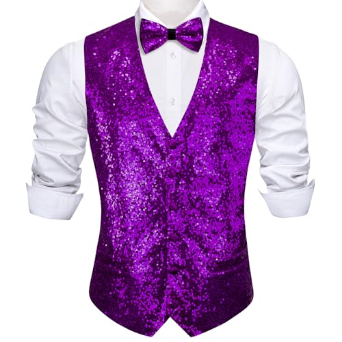 Barry.Wang Mens Vest V-neck Silm Fit Suit Waistcoat Bowtie Set Party Prom Tuxedo3