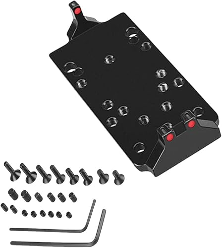 Soporte de base de placa Glok con plataforma de montaje de punto rojo compatible -