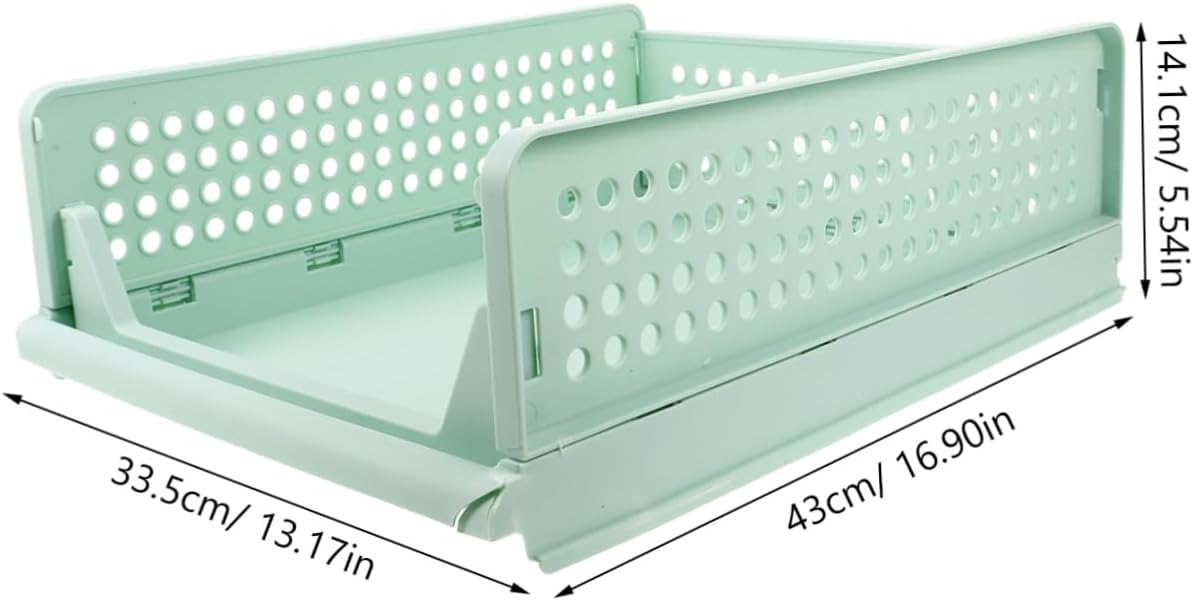Stackable Drawer Storage Basket for Clothes – Portable Folding Laundry Hamper Multi-Layer Organizer Dividers for Wardrobe and Bathroom Reusable Plastic Clothes Bin