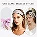 ZXZH 6 Pack Fashion Scarves for Women, Multifunctional Boho Head Scarf, Satin Scarf for Hair, Neck, Wrist, and Handbag/Purse Accessories