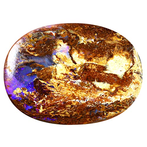 Opale de Koroit australienne multicolore de 21 mm pour sublimer un pendentif artisanal unique
