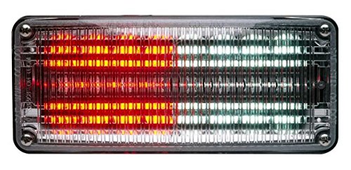 Whelen 700 Series Super LED Light, Red/White Split LED with Clear Lens - 70RC6FCR