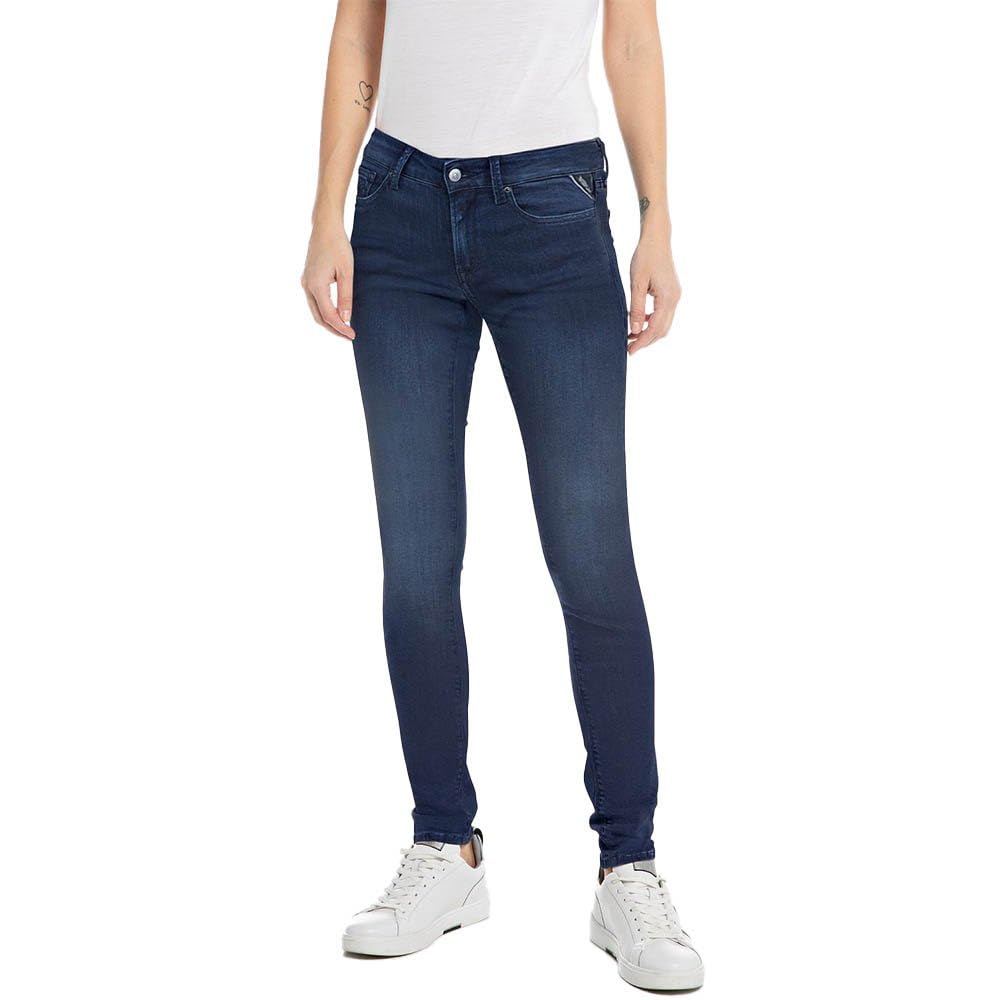 Replay women's jeans with power stretch, blue (Dark Blue 007), 26W / 28L