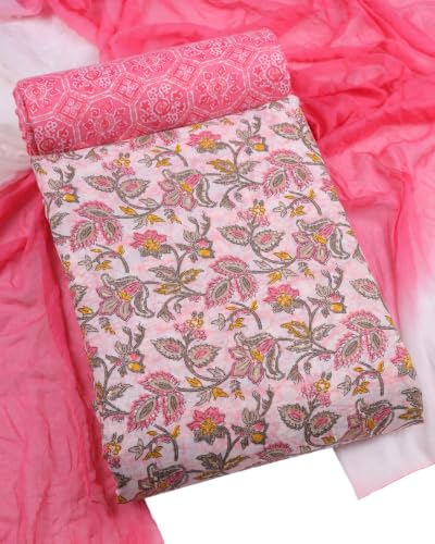 Image of Sun Fashion And Lifestyle Women's Cotton Unstitched Dress Material