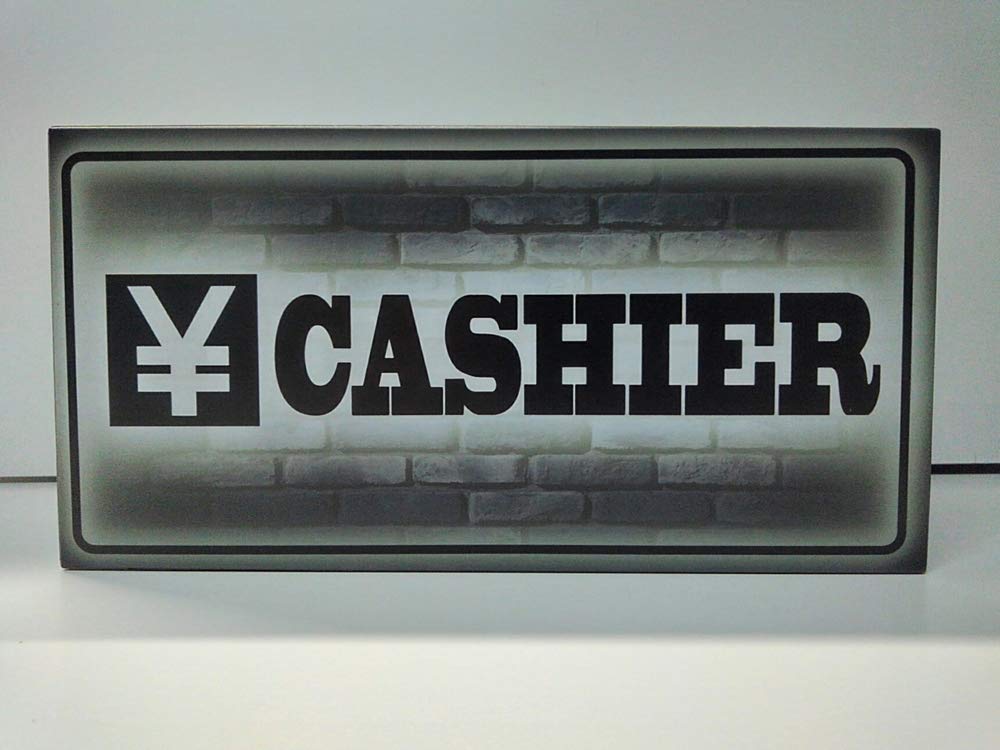 会計の看板　昭和レトロ　キャッシャー 会計の看板 昭和レトロ キャッシャー 看板 工事 用 看板