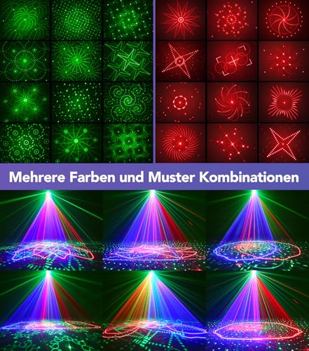 Disco Licht Ehaho LED RGB Animation DJ Partylicht mit Fernbedienung und DMX512