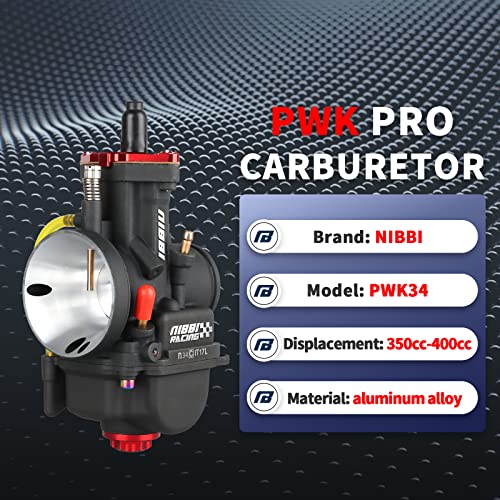 Nibbi Pwk 34Mm Carburetor With Three Main Jets And One Pilot Jet Of Performance Racing Carburetor For Replace Keihin Or Mikuni Carburetors #TOP1