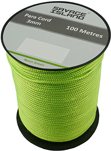 Savage Island 100m Spule Paracord 3mm für Camping Outdoor Basteln Gärtnern Survival Arrmy Heimwerken Bivak Hängematte Zelten Flechtleine Allzweckseil Savage Island 100m Spule Paracord 3mm für Camping Outdoor Basteln Gärtnern Survival Arrmy Heimwerken Bivak Hängematte Zelten Flechtleine Allzweckseil