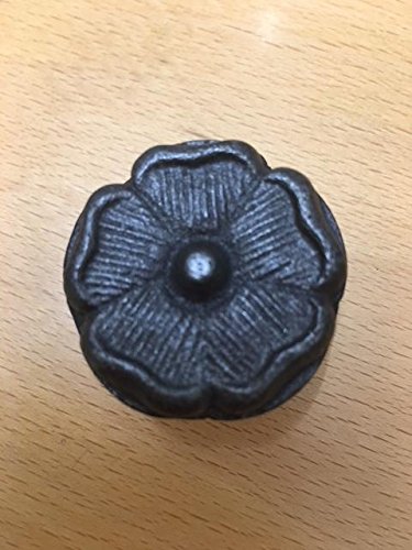 LTD 1 Pair Antique Style CAST Iron English Tudor Rose Furniture Door Drawer KNOBS