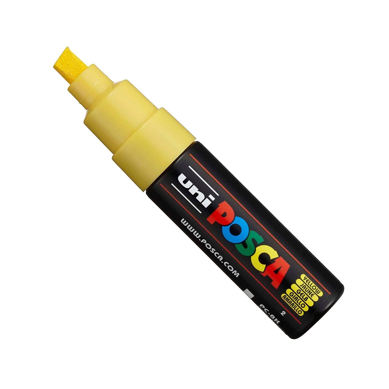 Posca Uni PC-8K Pluma de Pintura Arte Rotulador - Profesional 12 Juego de Bolígrafo - Extra Negro + Blanco