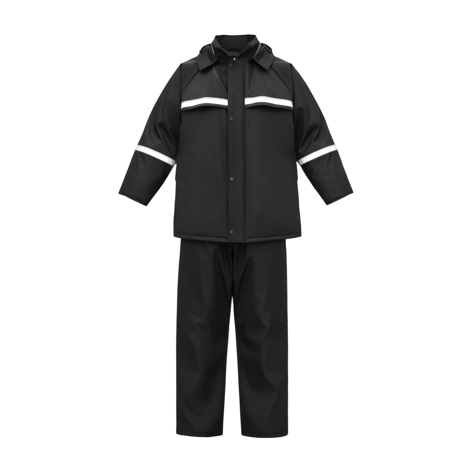 Traje de lluvia para hombre y mujer, reflectante, plegable, chaqueta y pantalones de lluvia, conjunto holgado para moto, traje de entrenamiento ligero para exteriores, senderismo, camping