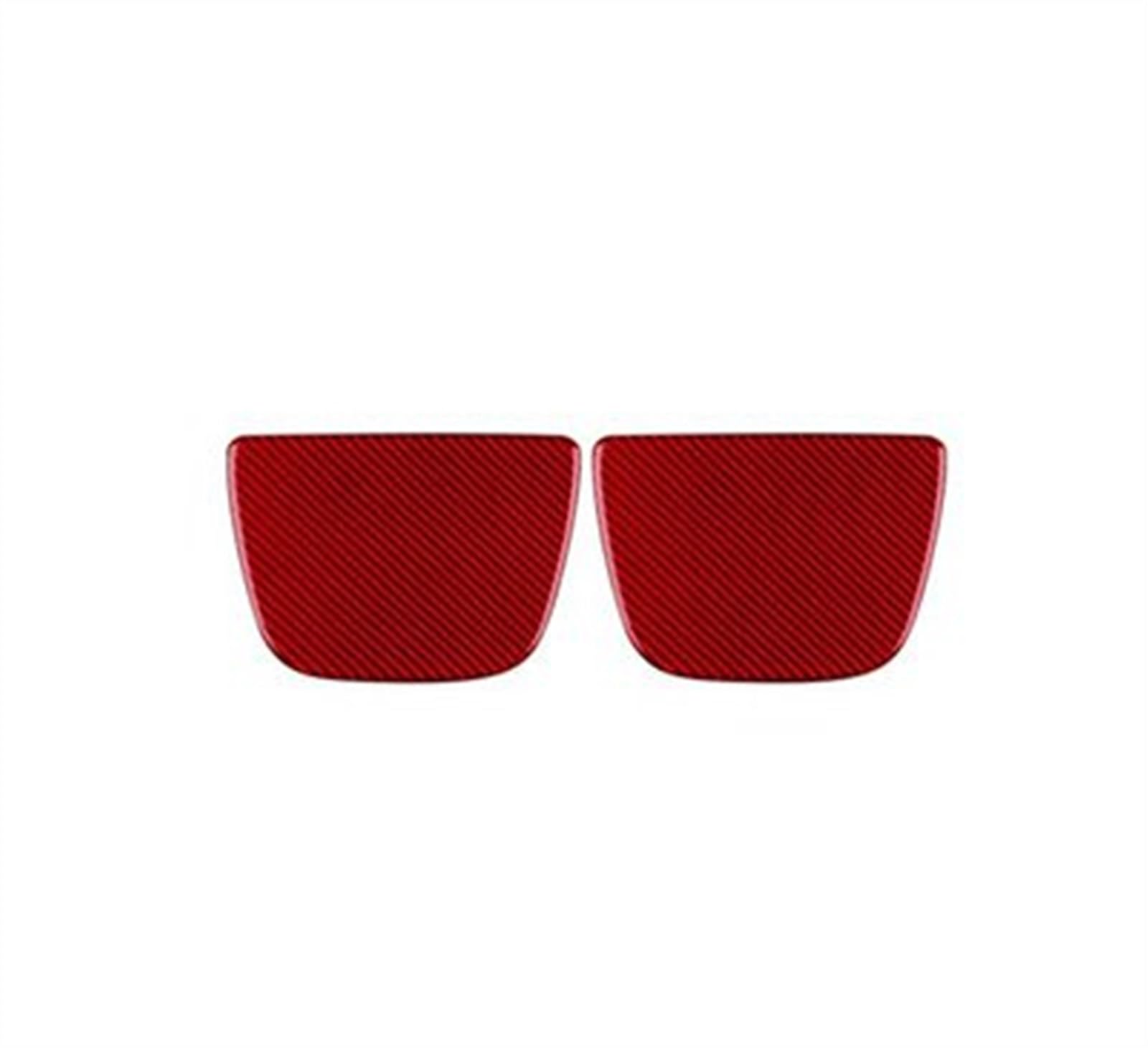 Real Soft Carbon Fiber Interior Trim Sticker for Subaru BRZ 2021 2022 2023 2024 Car Rear Seat Top Cover Anti-dust(Rosso)