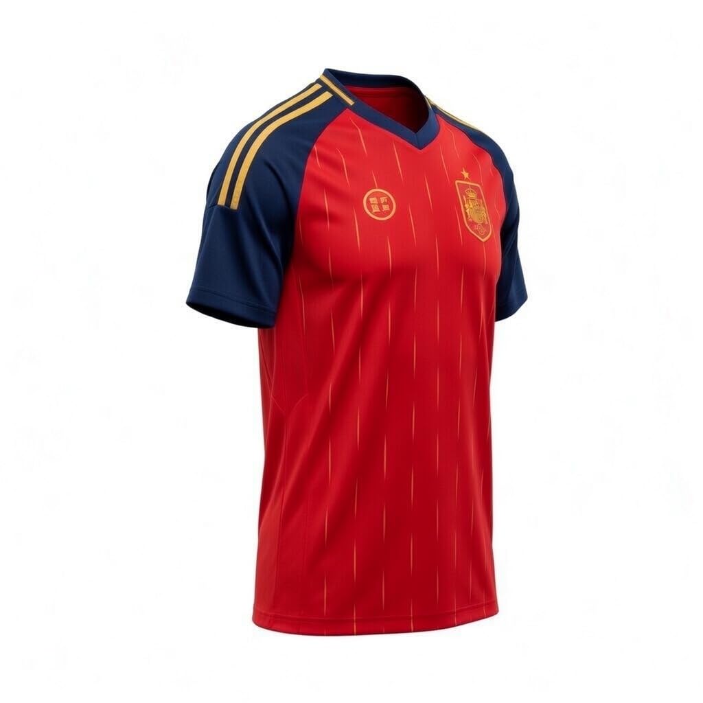 RFEF Camiseta SELECCIÓN ESPAÑOLA Mundial 2026 – Réplica Oficial | Equipación de Fútbol España para Adulto