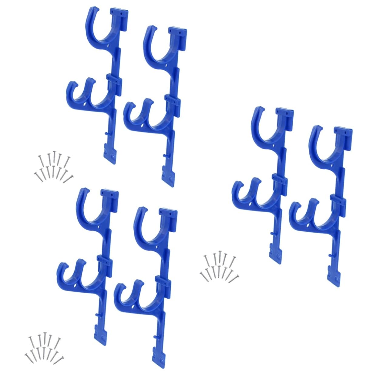 TOYANDONA 3sets Pool Cleaning Tool Hook Plastic Hanger for Pool Brush Pole Net Hook Hanging Pick up Tool Hanger Bracket