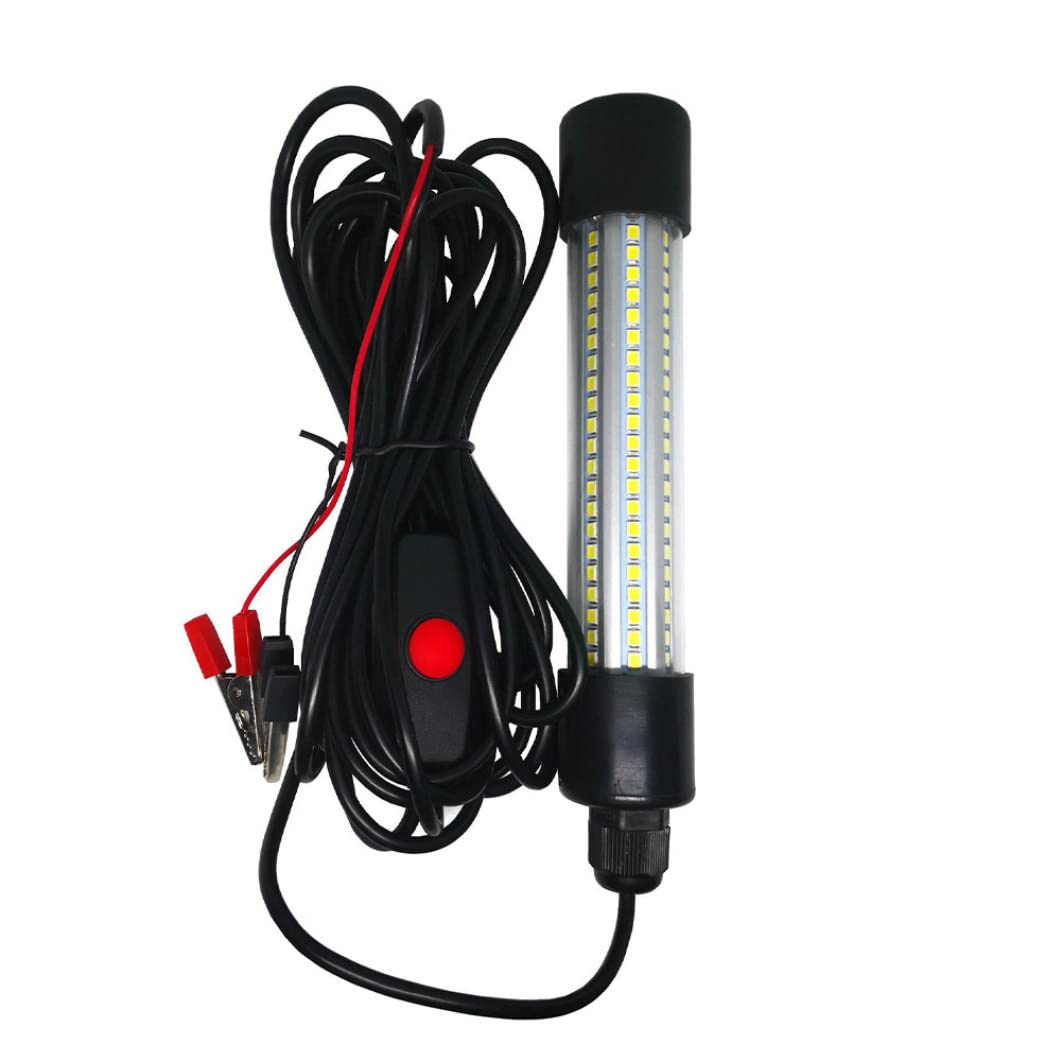 Lámpara de Pesca LED Sumergible IP68 DC/AC12-24V Verde Impermeable