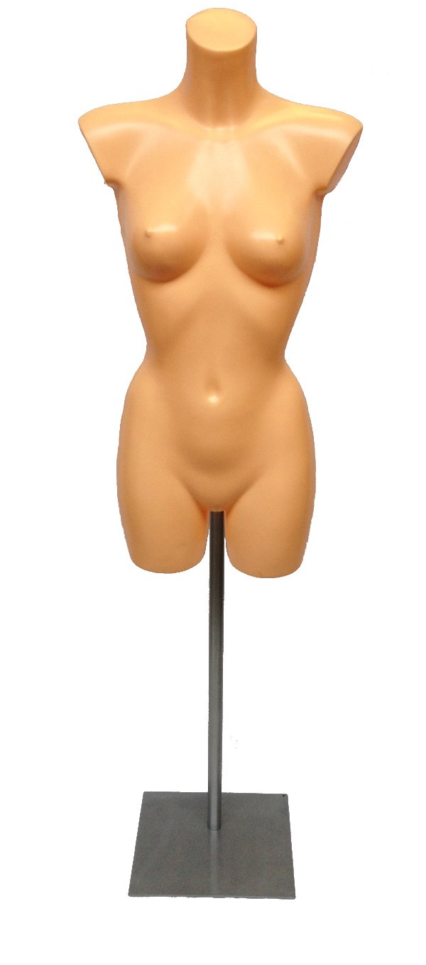 The Shopfitting Shop Fleshtone Femminile Lingerie Costumi Da Bagno Moda Display Manichino Busto Completo Con Supporto Da Pavimento In Metallo