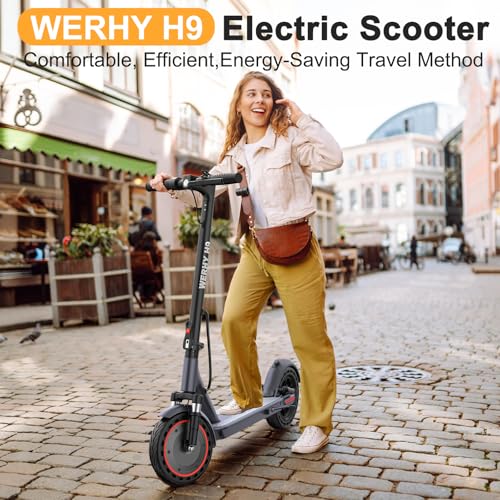 WERHY 10” Electric Scooter with Dual Suspension, 500W