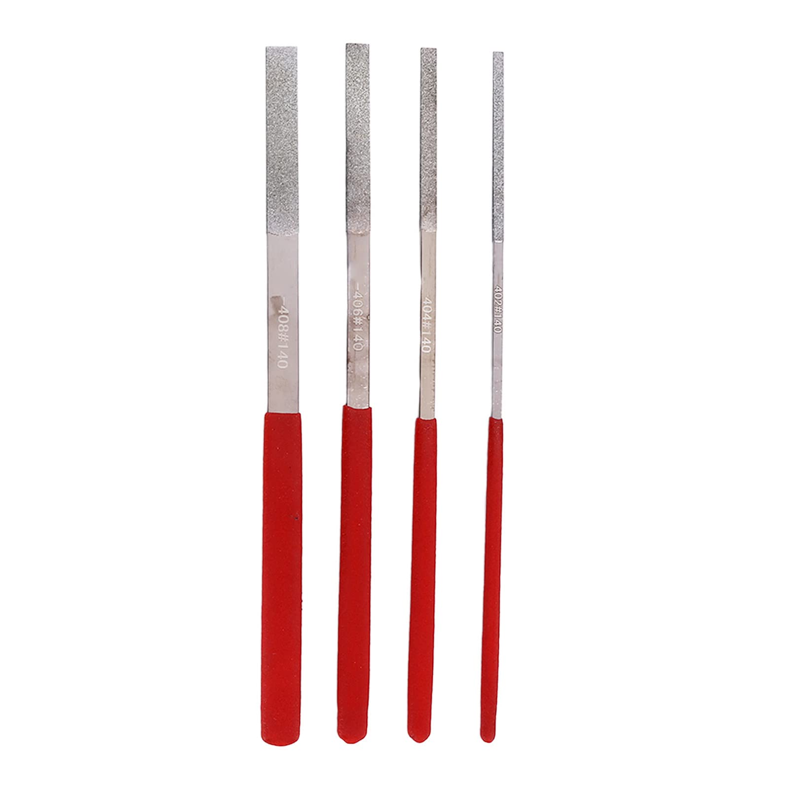 12-teiliges Flachfeilen-Set, Mini-Feilen mit komfortablem Gummigriff, hohe Härte, beschichtete Schleiffeilen für Metall, Holz, Kunststoff, manuelle Verarbeitung, Hardware-Werkzeuge