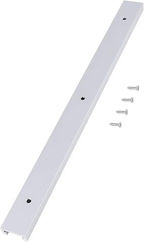 Miniatura 6 de Pista universal en T de aleación de aluminio de 15.74 pulgadas15.748 in, pista de ranura en T de doble corte con agujeros de montaje preperforados,