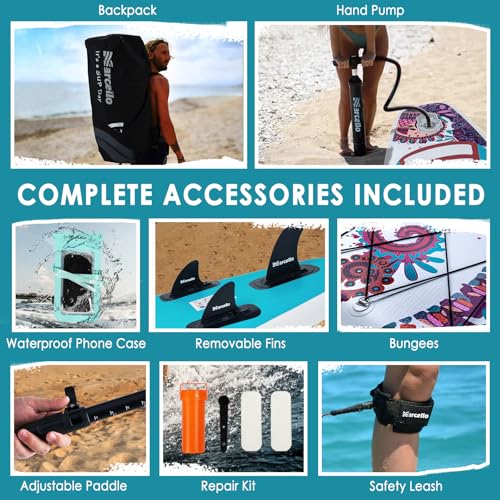Planche à pagaie gonflable ultra légère en pack complet pour randonnée - 4
