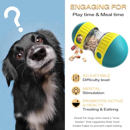 GmwyCzV Rolling Feeder Hundespielzeug, Hundespielzeug Intelligenz, Slow Feeder fürHunde, Hundespielzeugs Leckerli Verstecken Fördert Gesunde Essgewohnheiten und Mentale Stimulation, Grün
